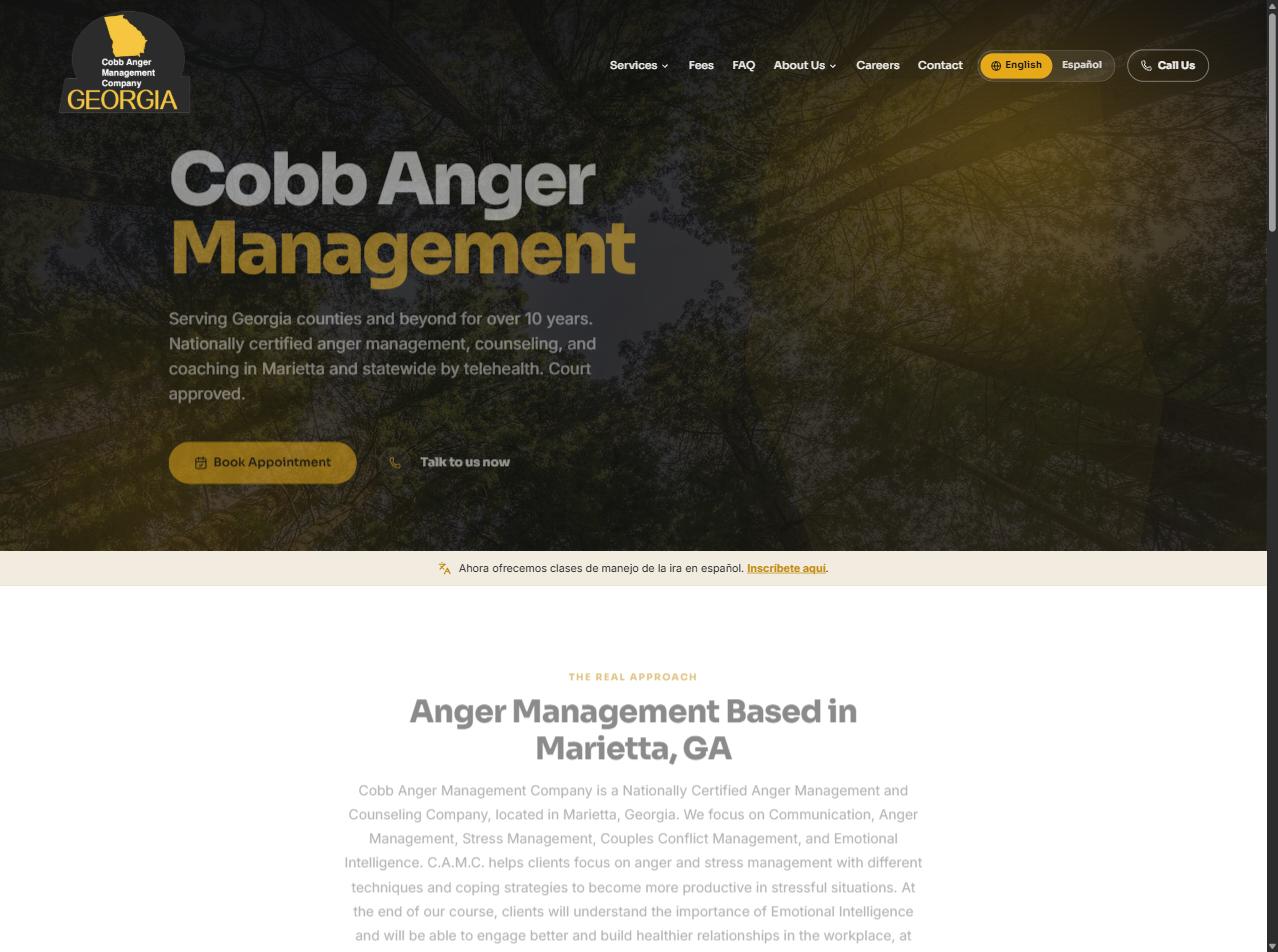 Cobb Anger Management Company website